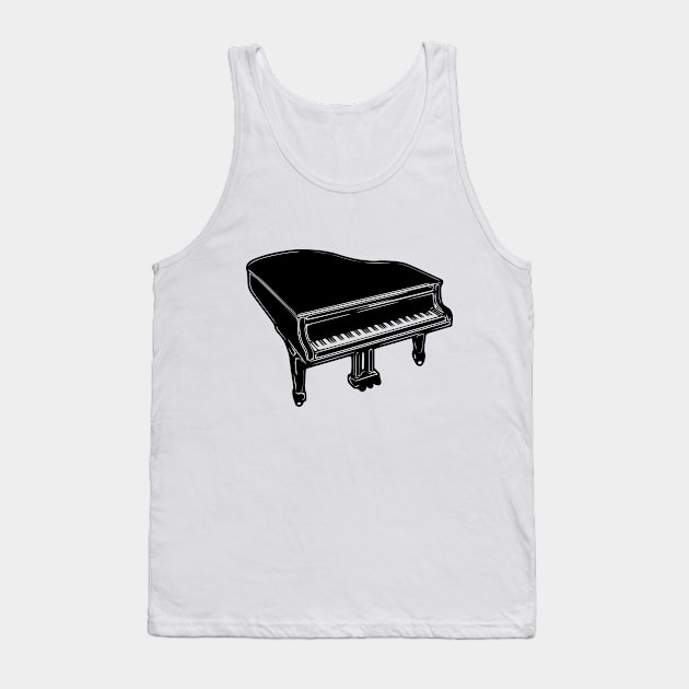 Grand Piano Tank Top by KayBee Gift Shop